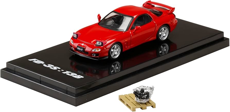 MAZDA RX-7 ミニカー 1/64 赤